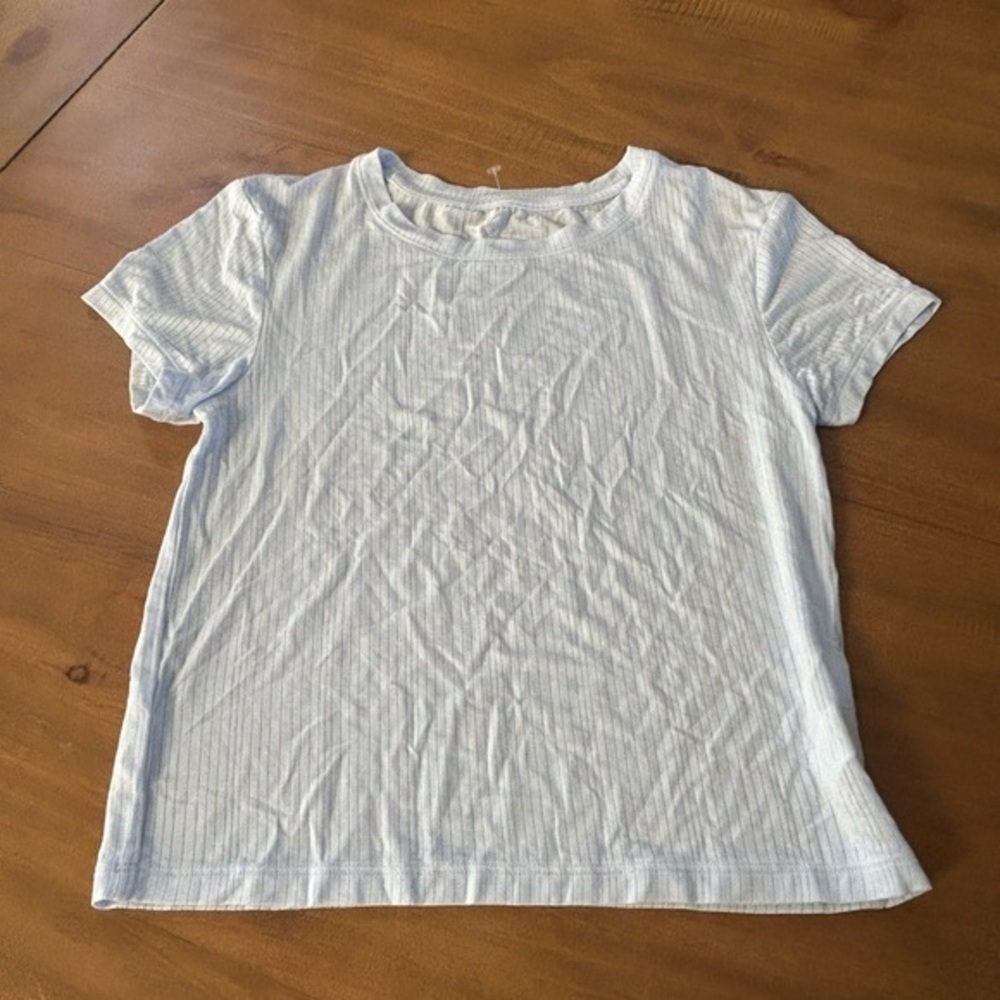 NWT Aerie Short-Sleeve Ribbed Sleep Shirt